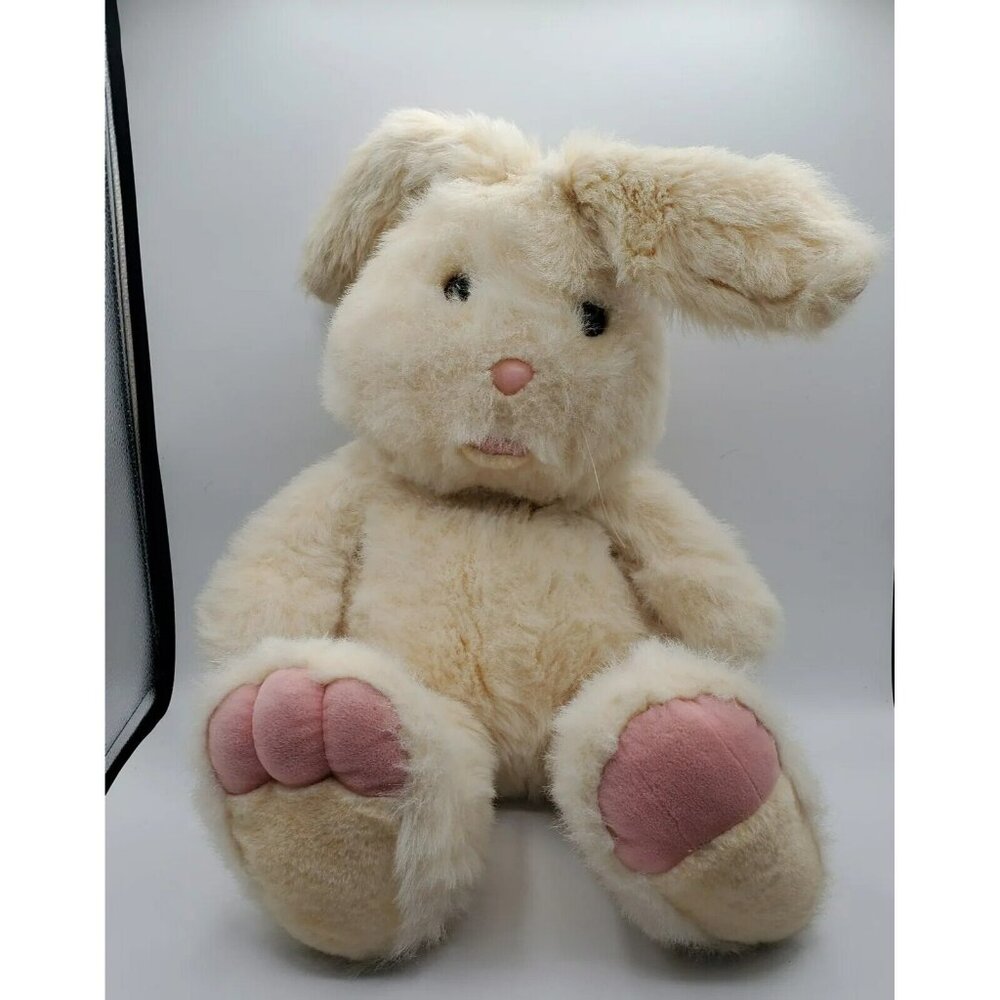 Vintage JC Penney Large 30" Ivory Easter Bunny Rabbit - Golden Bear Co EUC
